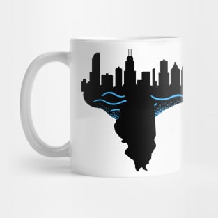 Chicago Blue Waves Mug